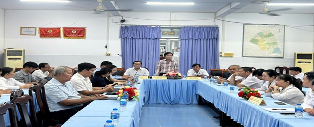 Sở Y tế An Giang khảo sát việc thực hiện nhiệm vụ tại Trung tâm Y tế Tịnh Biên sau khi thực hiện mô hình chính quyền địa phương 02 cấp